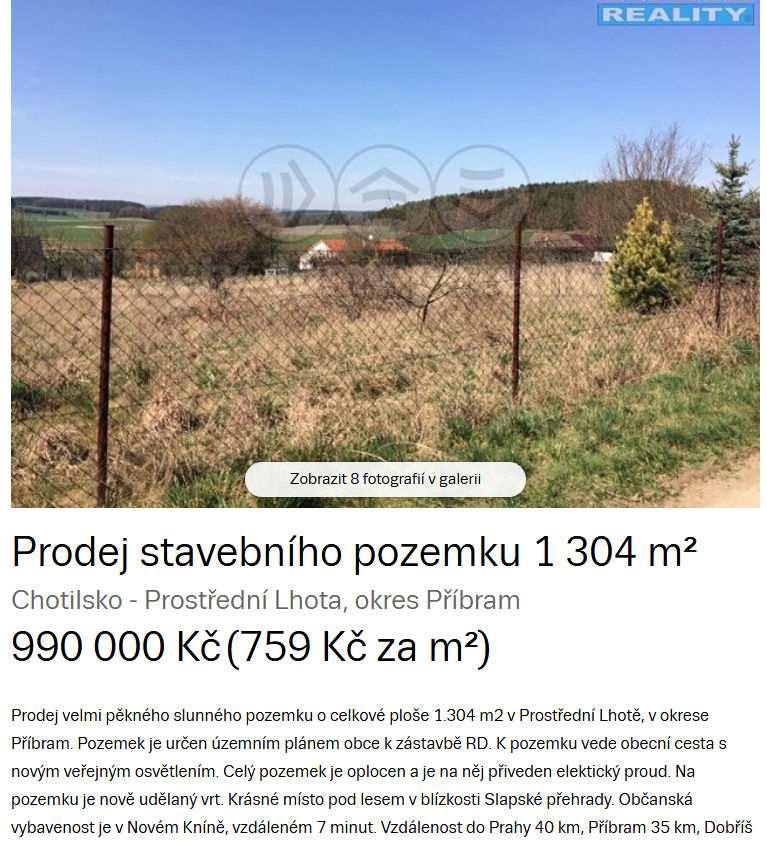 Pozemek č.