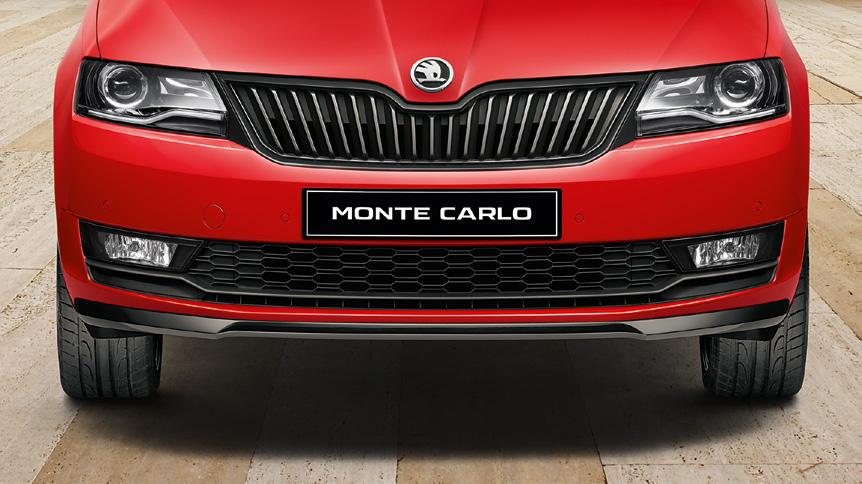 Monte Carlo 40 ÚLOVEK PRO PAPARAZZI Vezměte sportovní úspěchy vozů ŠKODA v legendární rallye Monte Carlo a spojte je se stylem a půvabem monackého knížectví. Výsledkem je vzrušující RAPID MONTE CARLO.