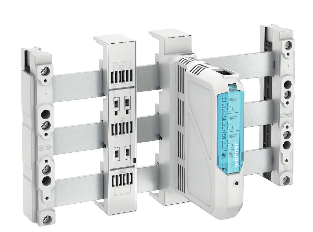 60Classic OMUS na adaptéru přípojnice CrossLink, výška 200 mm, pro přípojnice 12 x 5 až 30 x 10 mm, profilové přípojnice dvojité T a trojité T, univerzální přípojnicový systém pro všechny požadavky