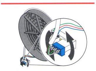 Zapojení v první fázi otáček na mód odtahu Zapojení v první fázi otáček na mód nasávání - šrouby na svorce v konektoru a vývody - šrouby na svorce konektoru a vývody kabelu vedoucí k ventilátoru jsou