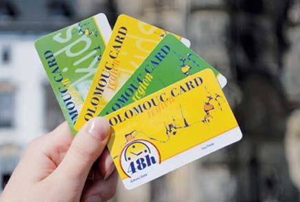 Olomouc do kapsy naše město 72 Olomouc region Card Olomouc region Card je turistická slevová karta, jejímž prostřednictvím můžete při návštěvě Olomouce výrazně ušetřit.