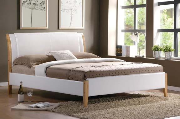Bližší info v katalogu - barva wenge + MDF bílá s 3D dekorem dřeva - postel má 2 zásuvky