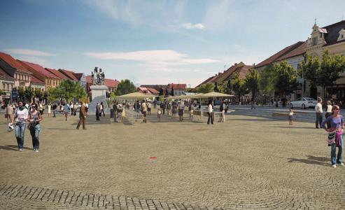 Musí zohledňovat stávající podobu náměstí, včetně sochy Cyrila a Metoděje a polohy tržiště.