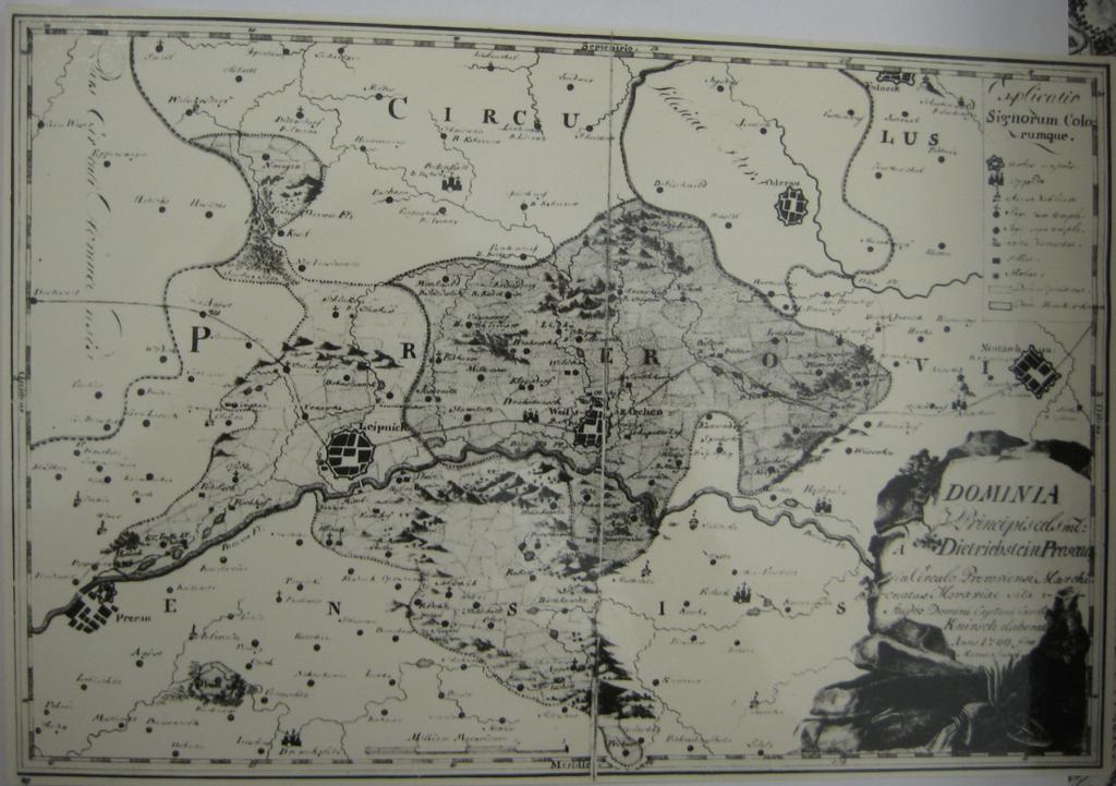 3 Mapa dietrichsteinského dominia,