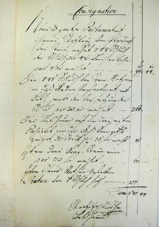 21 Václav Böhm, Konsignace na sochu sv. Jana Nepomuckého; návrh A, 60. léta 18. století, ZAO, pob.