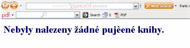 Dále se v tabulce objeví údaje o datu vypůjčení a datu vrácení knihy, její signatura, název a autor knihy.