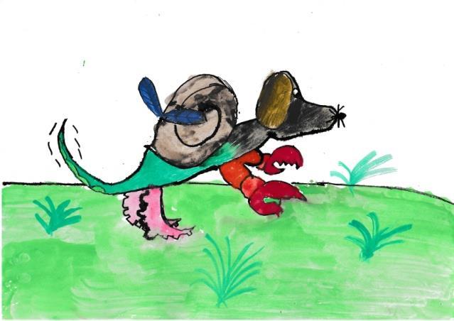 Tomáš Dinaj It has got a dog s head. It has got a snake s body.