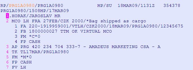Vystavení (tisk) virtuálního MCO HE TTM Příkaz k vystavení tisku virtuálního MCO je TTM. POZOR! Po vytisknutí již není možné doposlat V-MCO na email!!! (viz str.