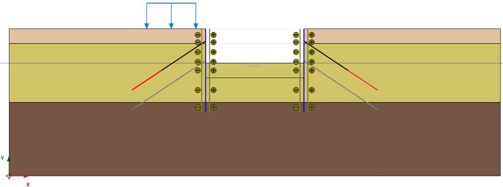 VIII. Defi ová í jed otlivý h fází výpočtu záložka STAGED CONSTRUCTION 5. fáze ýpočtu pro ede í druhého ýkopu - deakti a e ze i a druhou kote í úro eň O r.