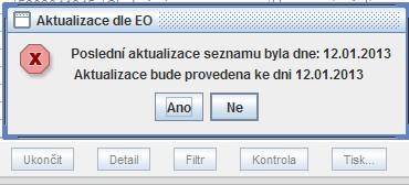 Voliče vyhledáme ve stálém seznamu pro volbu prezidenta pomocí filtru a zatrhnutím zaškrtávacího pole nebo výběrem překážky údaj zaznamenáme. Před uzavřením seznamů (středa 9. 1. 2013 v 16.