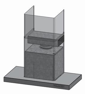 Na zpětnou klapku nasaďte pevnou, nebo flexibilní trubku odtahového potrubí průměr 120/150 mm.