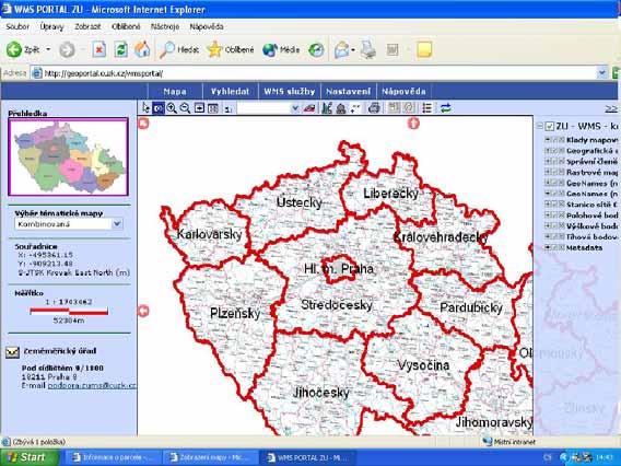 Mapové služby pro veřejnost