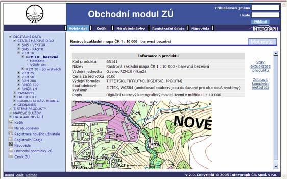 Metadata prostorových dat Metadatové