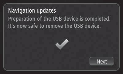 Systém začne připravovat USB disk. Jakmile bude USB disk připraven, zobrazí se následující upozornění (viz obr. 39). 39 F0Y1247 Vyndejte USB disk a připojte jej k počítači.
