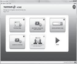 Z počítače přejděte na www.tomtom.com/getstarted. Zvolte "Download TomTom HOME" a postupujte podle zobrazovaných pokynů. Připojte k počítači připravený USB disk: TomTom HOME se automaticky spustí.
