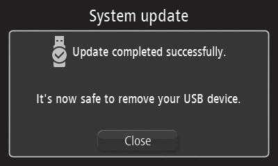 42); POZN.: Před dokončením aktualizace nevytahujte USB disk a neodpojujte systém od napájení. Do řádného dokončení aktualizace nebude možné systém používat.