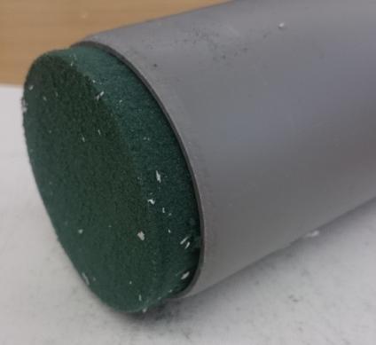Aplikace testovaného materiálu na HT trubku Myšlenkou bylo využití polypropylenové HT trubky, na jejíž konec byl