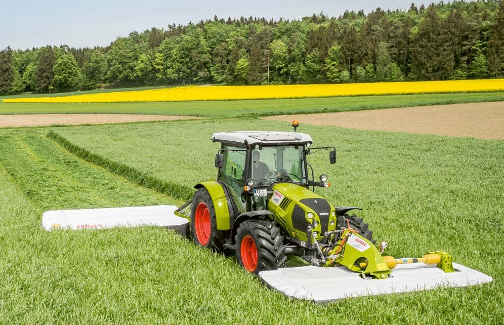 Nyní s MAX CUT. DISCO 3150 F Hbitý čelně nesený žací stroj s profesionální technikou. Také model DISCO 3150 F je vybaven profesionální technikou MAX CUT.