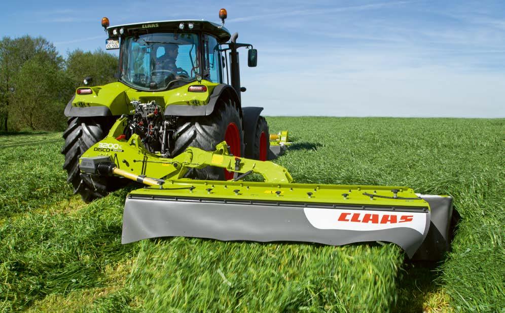 Spolehlivost zaručena. Vzadu nesené žací stroje CONTOUR Dobře chráněné. Bezpečný při přepravě. Všechny vzadu nesené žací stroje DISCO disponují mechanickou pojistkou proti najetí na překážku.