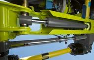 S pomocí jednočinného hydraulického rozvaděče flexibilně regulujete přítlak žacího ústrojí také během jízdy. Nastavené hodnoty můžete sledovat na manometru viditelném z kabiny.