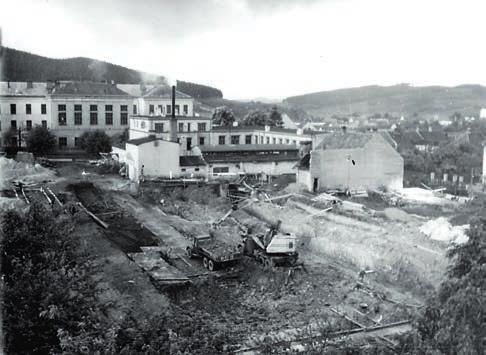 Stavba národního podniku Kras Boskovice (60. léta 20.