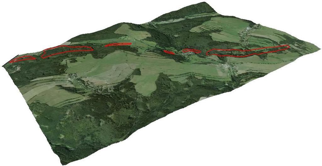 hornatina a zájmového území (zdroj: ČÚZK, vlastní