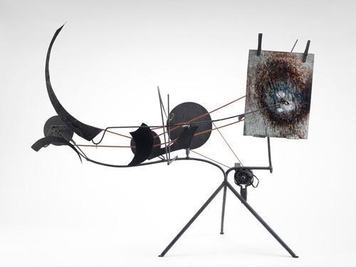 39. Tinguely, J. Metametic č. 9, 1958 Nesmyslné, absurdní, disfunkční, hravé, vtipné, bizarní a provokující? Ano, to jsou vlastnosti výše analyzovaných strojů.