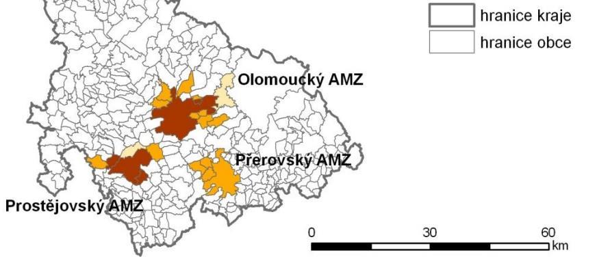 Pro potřeby tohoto šetření byl zvolen právě pětinásobek hustoty zalidnění České republiky.