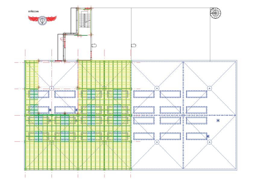 Modul číslo 1 Taktický objekt -TACTICAL TRAINING BUILDING Popis: Prosklené světlíky Nástavba E.