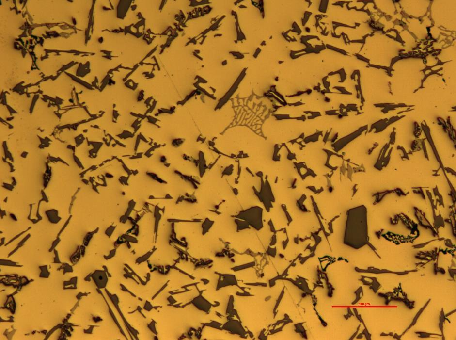 Zrna křemíku Eutektikum 100 µm Obr.