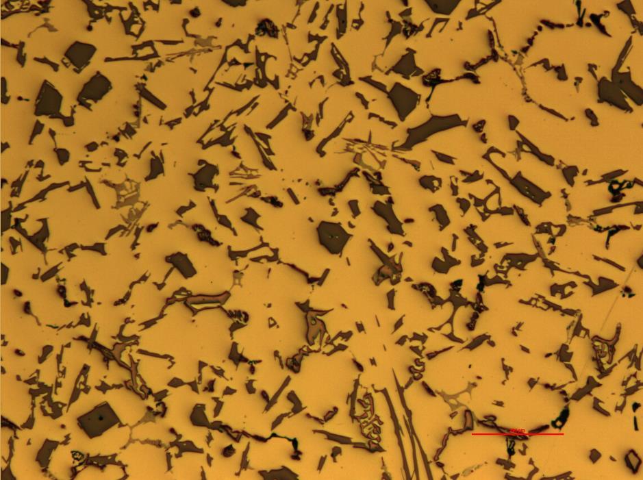Eutektikum Zrna křemíku Fáze hořčíku 100 µm Obr.