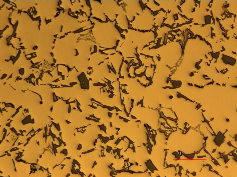 Zrna křemíku Eutektikum 100 µm Obr.