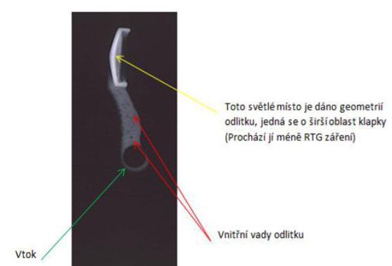 Na prvních odebraných vzorcích, byla provedena RTG analýza a metalografický rozbor. Další vzorky byly určeny pro chemickou analýzu tavby. Níže jsou uvedeny výsledky z expertíz pro místo odběru č.