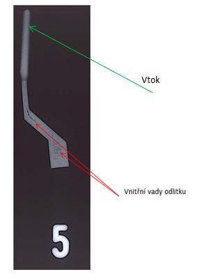 U této slitiny byly provedeny obdobné expertízy jako u předešlých dvou slitin. Níže uvedené obrázky zobrazují výsledky provedených expertíz u vybraných vzorků.