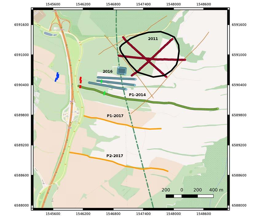 Geophysikalische Untersuchungen an der Struktur Börnersdorf Seismik