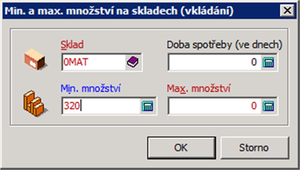 6.4 Realizace návrhů řešení zásob v informačním systému Po vytvoření všech návrhů a diskuzi s vybraným personálem podniku byla domluvena implementace prvních změn do informačního systému.