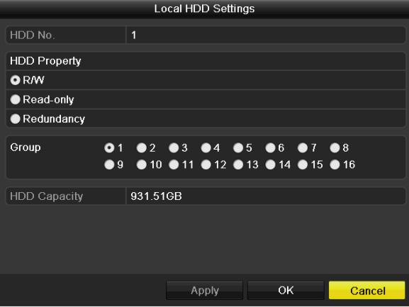 Krok 2: Vyberte HDD ze seznamu a klikněte na ikonu Settings, jak je uvedeno v Obrázek 14 15.