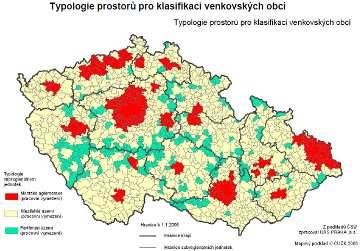 Kritéria pro vymezování venkova Venkovské obce nejsou v České republice dosud jednoznačně vymezeny z hlediska obsahu 4 kriteria: definice vycházející ze statutu sídla; definice vycházející z hustoty