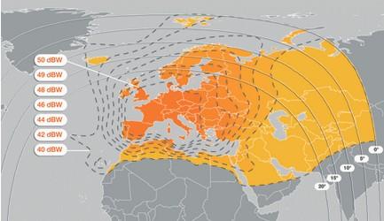 Příloha I: Eutelsat 9A (9 E) Satelit Eurobird 9A dříve (Eurobird 9A ) je v provozu od 24.2 2009. Dříve sloužil na pozici 13.