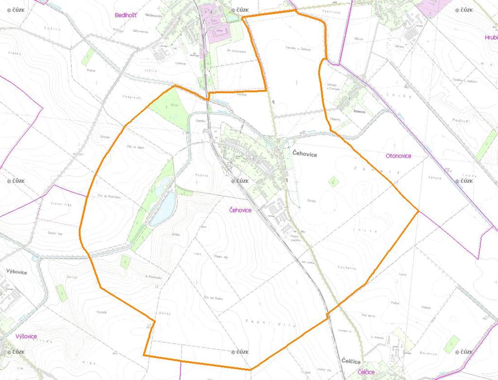 A. NÁZEV OBCE Název části obce (ZSJ): Čehovice Mapa A: Území obce Přehledová mapka