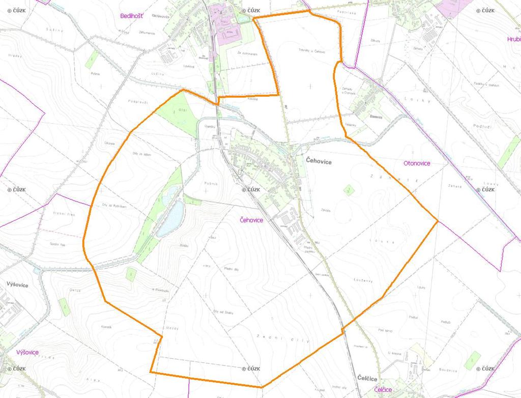 A. NÁZEV OBCE Název části obce (ZSJ): Čehovice Mapa A: Území obce Přehledová mapka