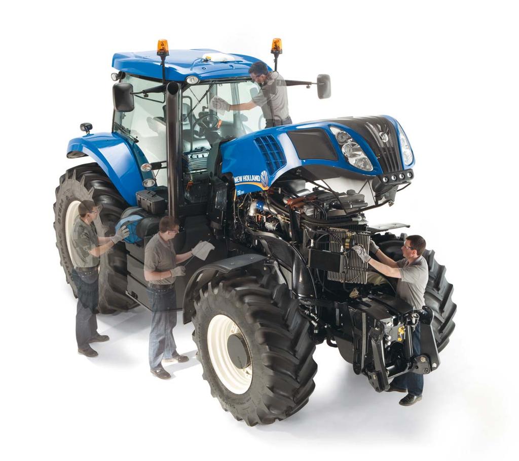 360 : T8 New Holland T8 byl vyvíjen s cílem získat traktor, který stráví co nejvíce času prací v poli a co nejméně na dvoře.