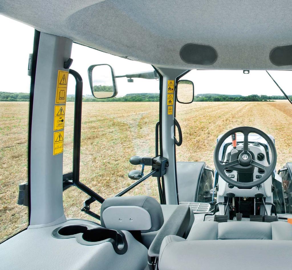 4 5 PŘI 68 db(a) JSOU KABINY TRAKTORŮ T8 NEJTIŠŠÍ NA TRHU