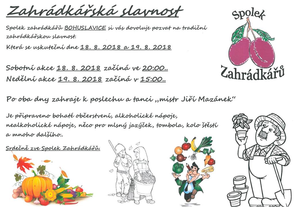 Srpen 2018 Zpravodaj obce