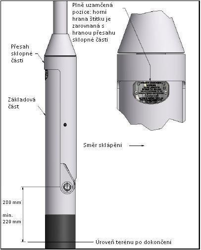 Předběžná kontrola před použitím Kontrola stožáru Ujistěte se, že je zařízení na stožáru vypnuto od elektrického napětí. Zkontrolujte stav celého stožáru a vačkového systému, zda nedošlo k poškození.
