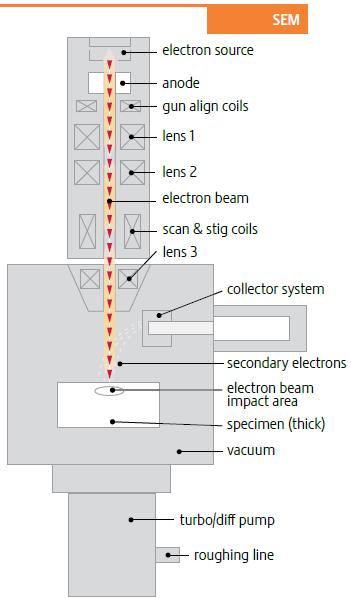 Praktikum ze skenovací elektronové mikroskopie (návody, 17. února 2016) 2 Obrázek 1. Schéma elektronového tubusu (materiály FEI). 2. Elektronový mikroskop FEI Quanta 3D 200i V praktiku použijeme elektronový mikroskop FEI Quanta 3D 200i.