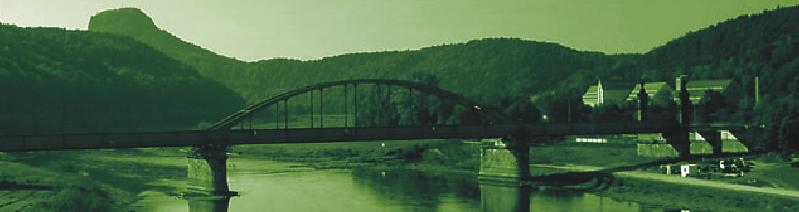 Seite / strana / page 8 Transnationale Strategie weiterentwickelt Další vývoj mezinárodní strategie Development of transnational strategy Elbbrücke bei Bad Schandau Most přes Labe u Bad Schandau