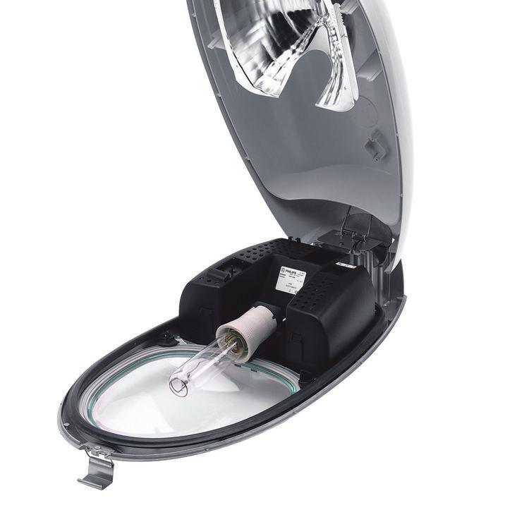 Rozměrové výkresy Product SGS252 SON-T70W II OR PC GR A Detaily o výrobku Opti-O - reflektor je připevněn k hornímu krytu. Toto řešení usnadňuje údržbu, jelikož poskytuje snadný přístup.