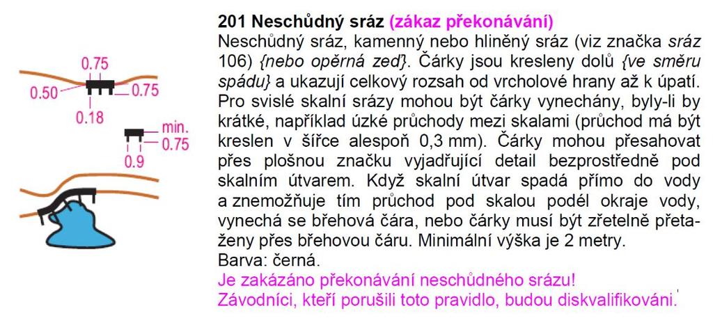 Upozorňujeme závodníky, že v souladu s Pravidly OB je pro závod ve sprintu použit sprintový mapový klíč ISSOM 2007.