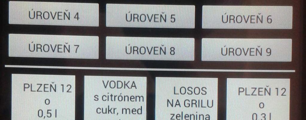 Přidání nové položky PLU pomocí výběru ze skupin PLU (zobrazení položek):